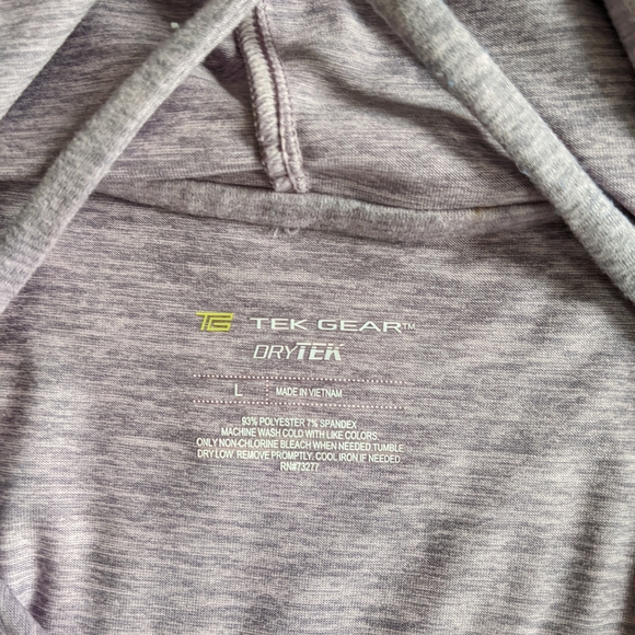 Women's Tek Gear DryTek purple hooded dress size large - Picture 3 of 3